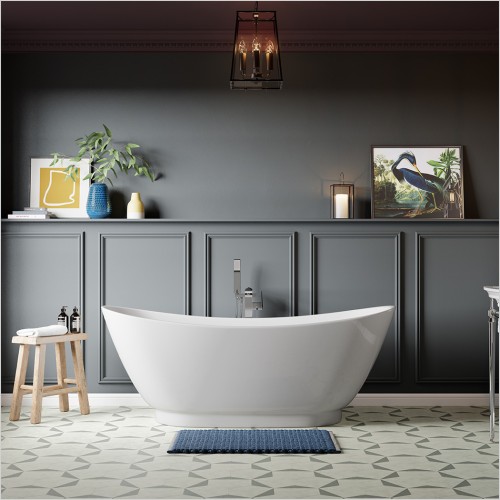 Heritage Bathrooms - Edvin Freestanding Acrylic Double Ended Bath