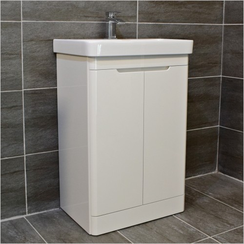 St. Moritz - Rio 550mm White Gloss Vanity Unit