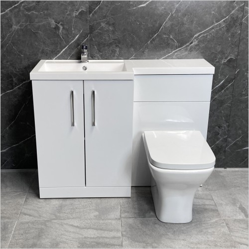 Tecaz - Nuance Arno 1100mm L Shaped Vanity Set Left Hand