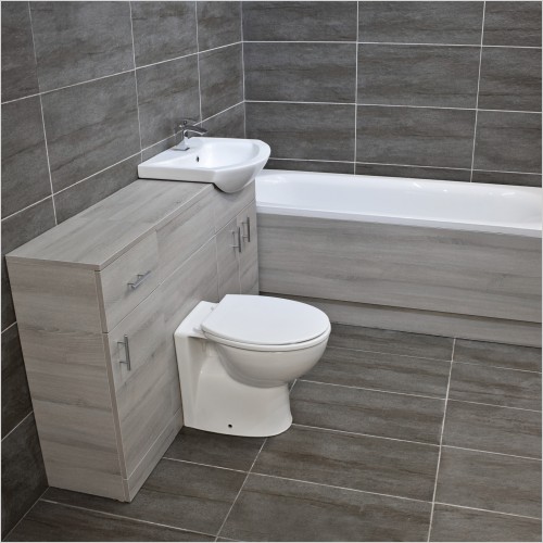 St. Moritz - Grey Ash 1400mm Vanity Suite Including Drawline Unit