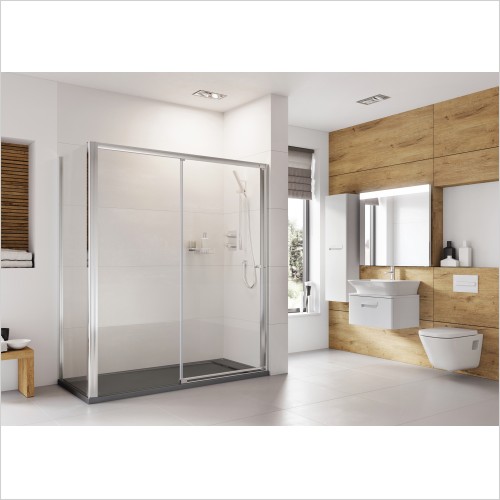 Roman Showering - Haven6 Level Access Slider RH 1500mm