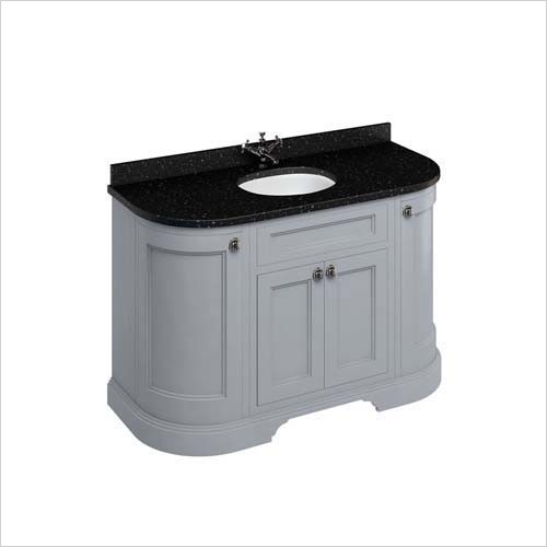 Burlington - 1340 Freestanding Unit With Doors & 2 Round Corner Cupboards