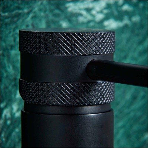 Tecaz - Core Matt Black Round Style Basin Mono Tap