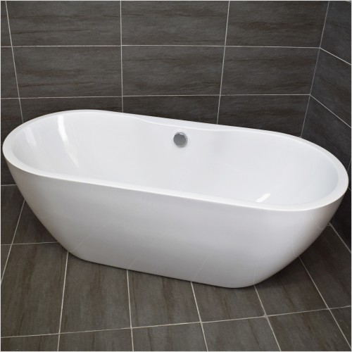 Scudo Bathrooms - Onyx Florence 1555 x 750mm Small Freestanding Bath