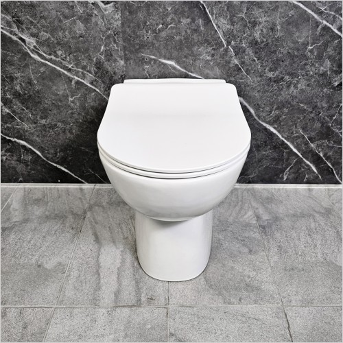 Roca - Roca Debba/Toledo Comfort Height Rimless Back To Wall WC