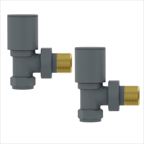 Gems - Anthracite Finish Angled Radiator Valves