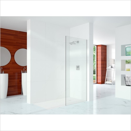Merlyn - 10 Series Showerwall Incl Wall Profile & Str. Stab. Bar 400m
