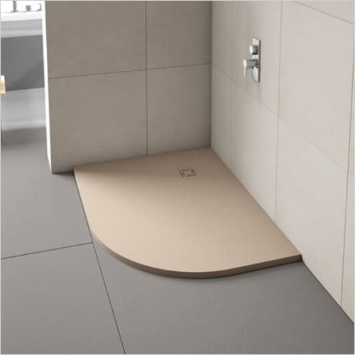 Merlyn - TrueStone Sandstone Offset Quad Shower Tray 1000x800mm RH