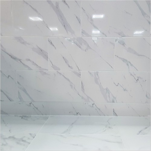 Tecaz - Calcutta Line White 60 x 30cm Wall Tile