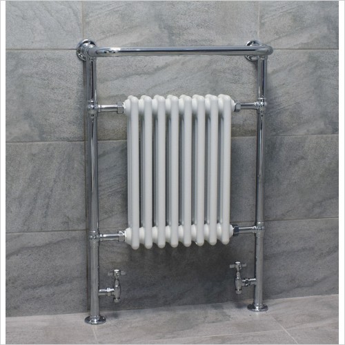 Reflections - Large Traditional Heated Towel Rail 963x673mm