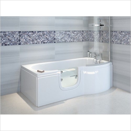 Gems - Concept P Shaped Easy Access Bath Right Hand