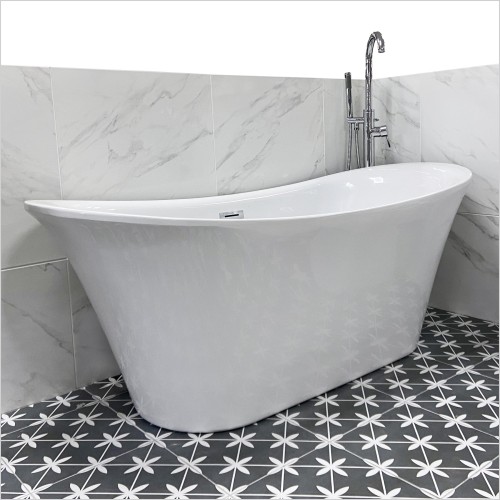 Gems - Bow 1700mm Freestanding Modern Slipper Bath