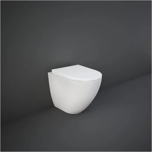 Rak - Des Rimless Back To Wall WC Pan Inc. Seat