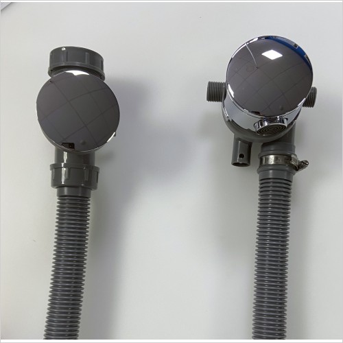 Tecaz - Pressfill Double Ended Bath Filler & Integrated Click Waste