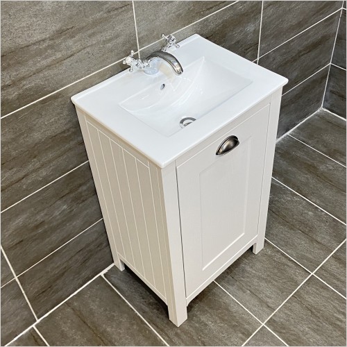 Old England - Durham Light Grey 500mm Vanity Unit With Basin