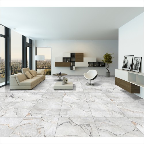 Tecaz - Marmo Silvestre Pearl 60 x 60cm Matt Wall & Floor Tile