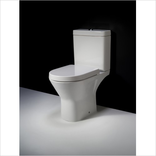 Rak - Resort Rimless Mini Full Access Open Back Toilet Inc Seat
