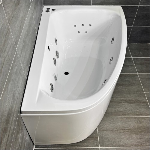 Reflections - Cleo Right Hand 1500mm Corner Bath with 6 Jet Whirlpool