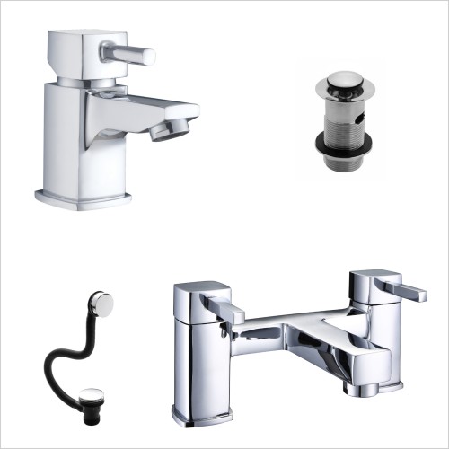 Reflections - Design R Tap Pack Including Basin Mono & Bath Filler