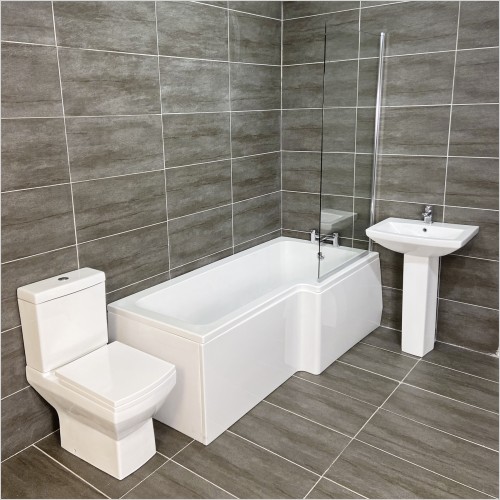 Reflections - Erika Amy L Shaped Showerbath Suite Right Hand