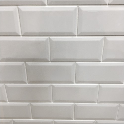 Tecaz - Metro White Gloss 100 x 200mm Ceramic Wall Tile
