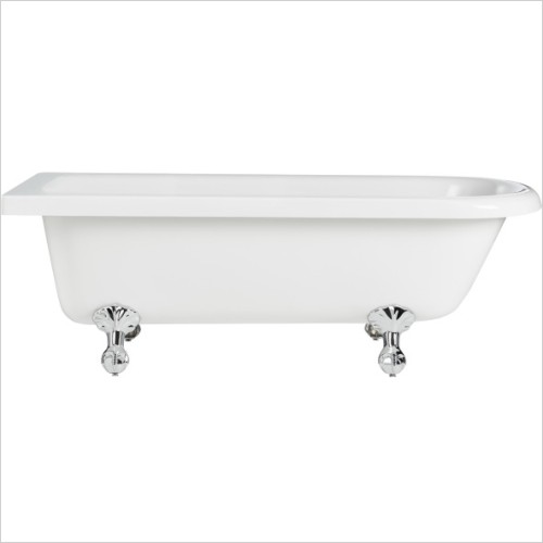 Heritage Bathrooms - Tilbury Corner Freestanding Acrylic Bath Left Handed