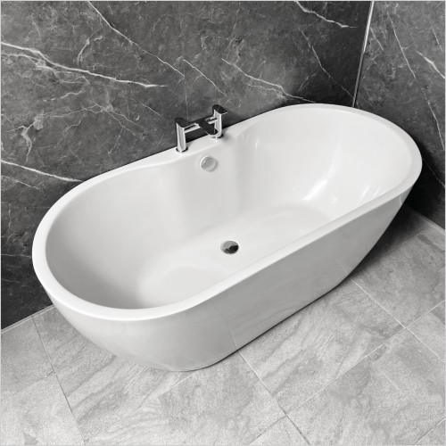 Tecaz - Gems Onyx Freestanding Bath Charlie 4 Piece Suite