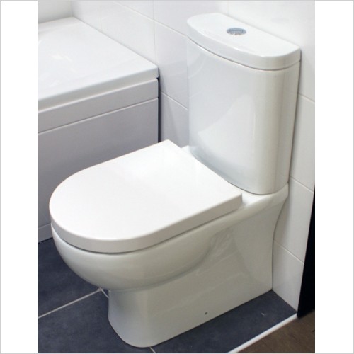 Rak - Tonique Fully Back To Wall Close Coupled Toilet Inc Seat