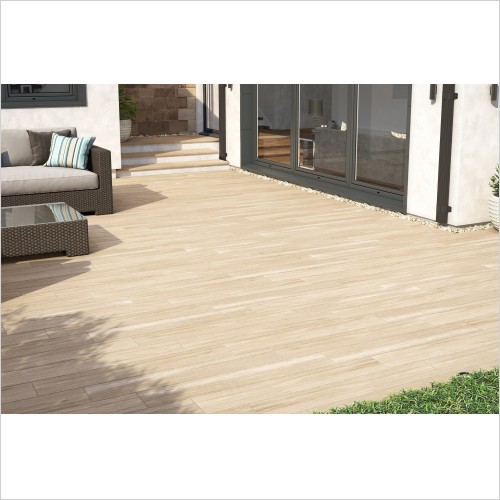 Tecaz - Inter Wood Beige 30 x 120cm Porcelain Outdoor Tile