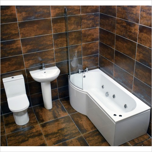 Reflections - Maria Whirlpool Showerbath Suite Left Hand