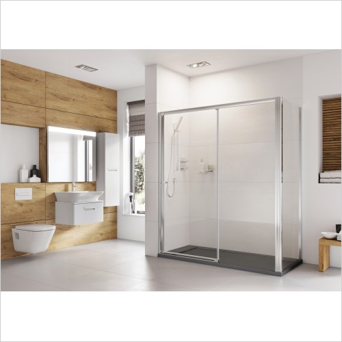 Roman Showering - Haven6 Level Access Slider LH 1500mm
