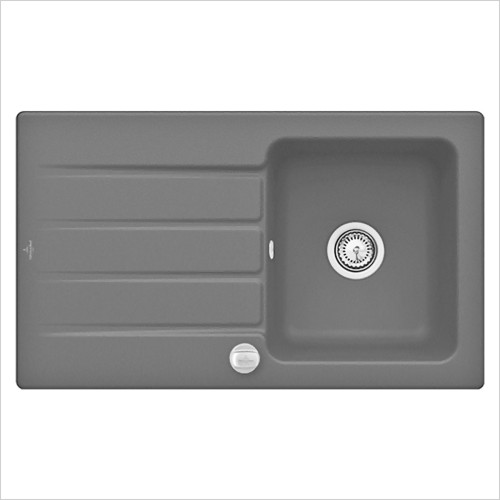 Villeroy & Boch - Villeroy & Boch 1 Bowl Ceramic Kitchen Sink - Graphite Grey