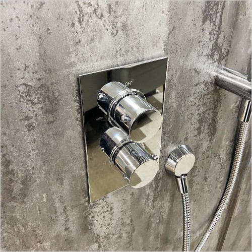 Reflections - Ouse Thermostatic Shower Kit with Fixed Head & Riser Kit