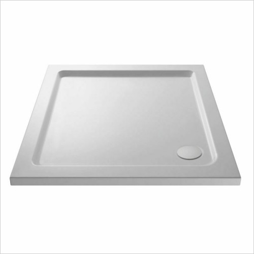 Crosswater - Crosswater Hush Black Pivot Inline Shower Door 900mm + Trayy