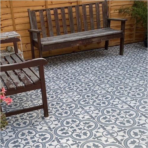 Tecaz - Stokes Dover Blue 450 x 450mm Indoor & Outdoor Tile