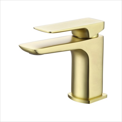 Reflections - Design DBB Brushed Brass Basin Mono Mixer Tap