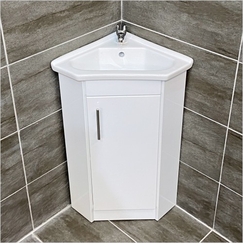Nuie - One Door Corner Vanity Unit