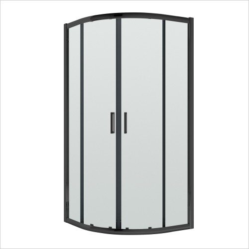 Nuie - Rene 800mm Black Framed Quadrant Enclosure