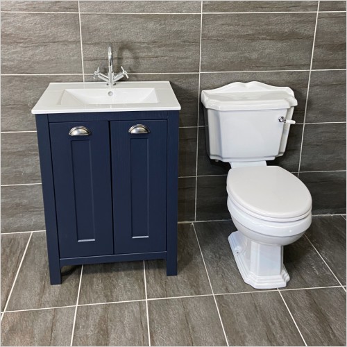 Old England - Durham Imdigo 600mm Vanity Unit & Legend Toilet Set