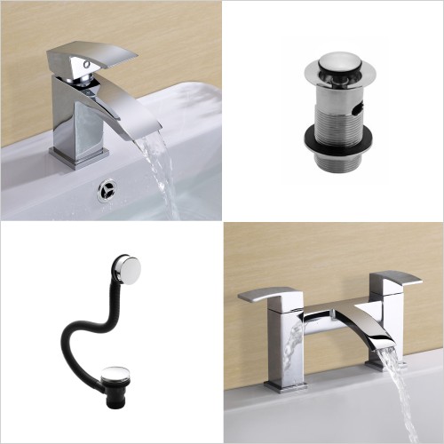Reflections - Design A Tap Pack including Basin Mono & Bath Filler