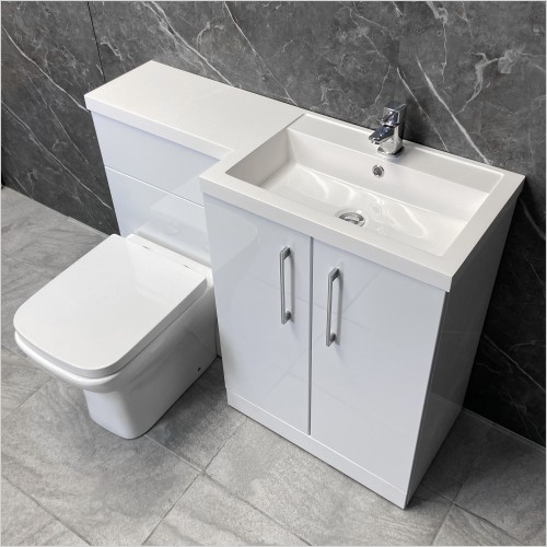 Tecaz - Nuance Arno 1100mm L Shaped Vanity Set Right Hand