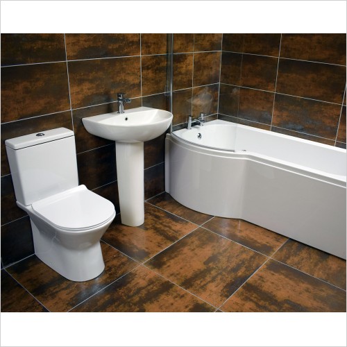 Reflections - Maria Whirlpool Showerbath Suite Left Hand