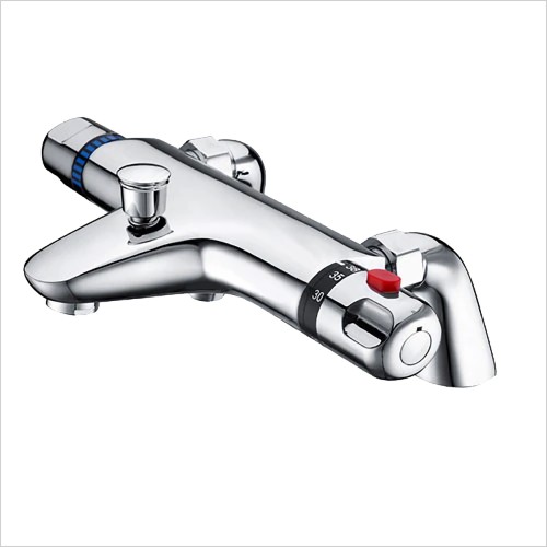 Reflections - Thermostatic Bath Shower Mixer Tap With Legs Deck Mounted