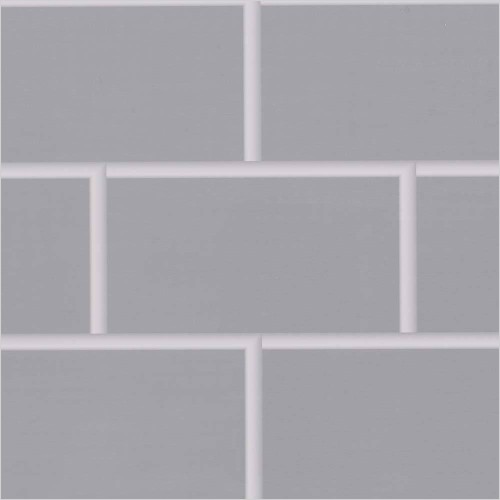 Tecaz - 8mm Light Grey Metro Tile Effect Waterproof Panelling