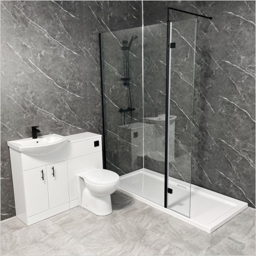 Tecaz - Playtime Black Wetroom St Moritz 1050 White Suite