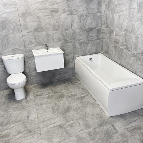 Tecaz - Sienna Mino 600mm Wall Hung Vanity Bathroom Suite