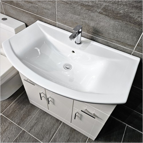 St. Moritz - 750mm Vanity Unit & Charlie Toilet Set