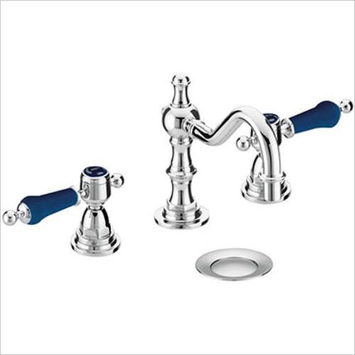 Heritage Bathrooms - Glastonbury 3TH Swivel Spout Basin Mixer