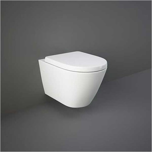 Rak - Resort Rimless Wall Hung WC Pan Inc Soft Close Seat