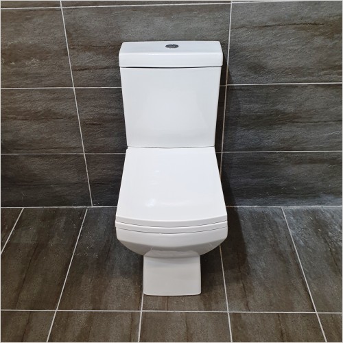 Reflections - Amy Square Close Coupled Toilet with Soft Close Seat